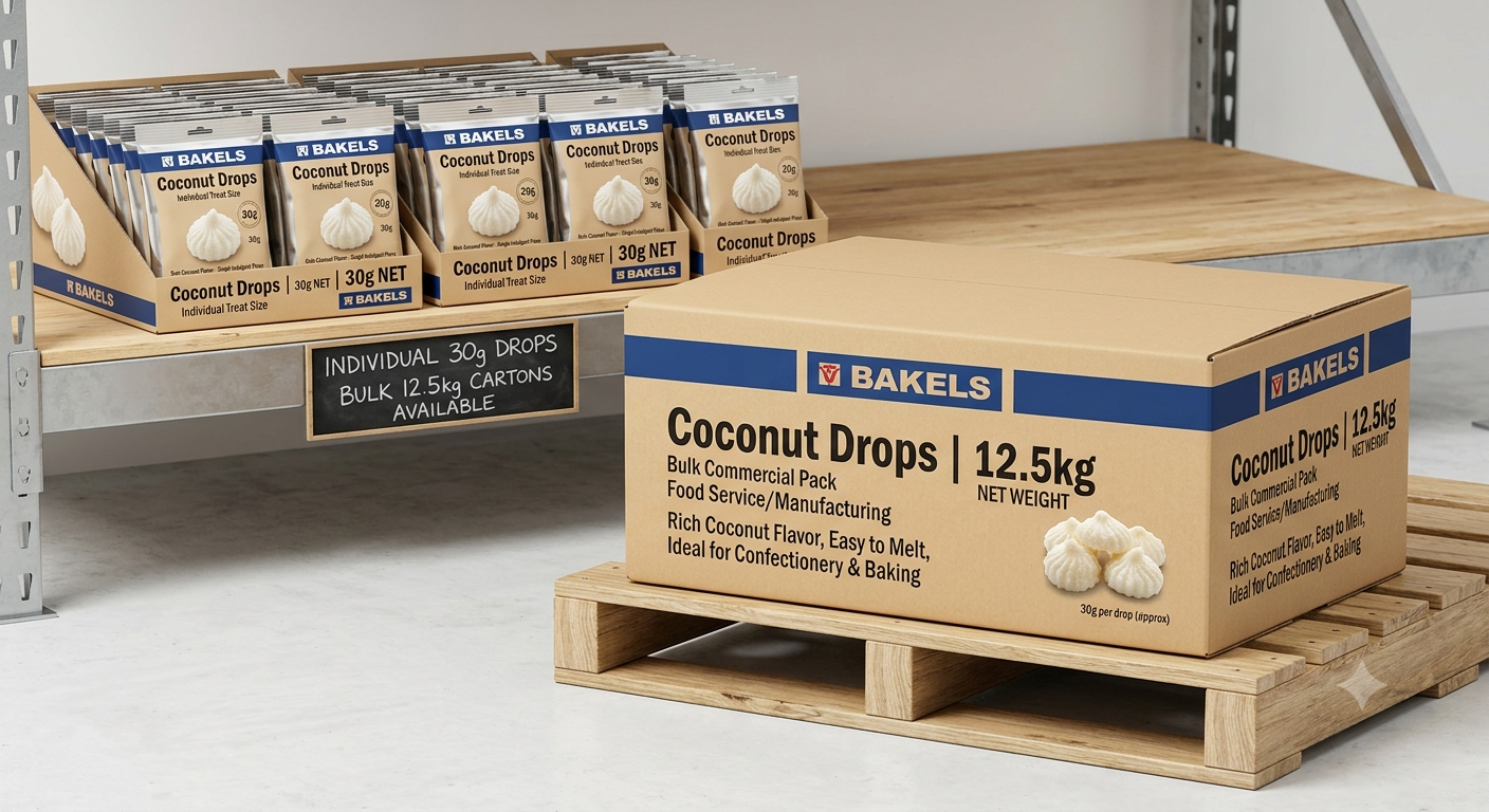 Bakels coconut drops 30g 12.5k
